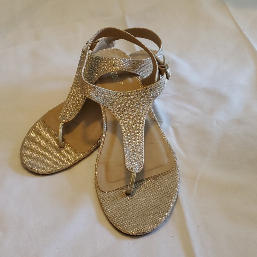 Gold sandals
